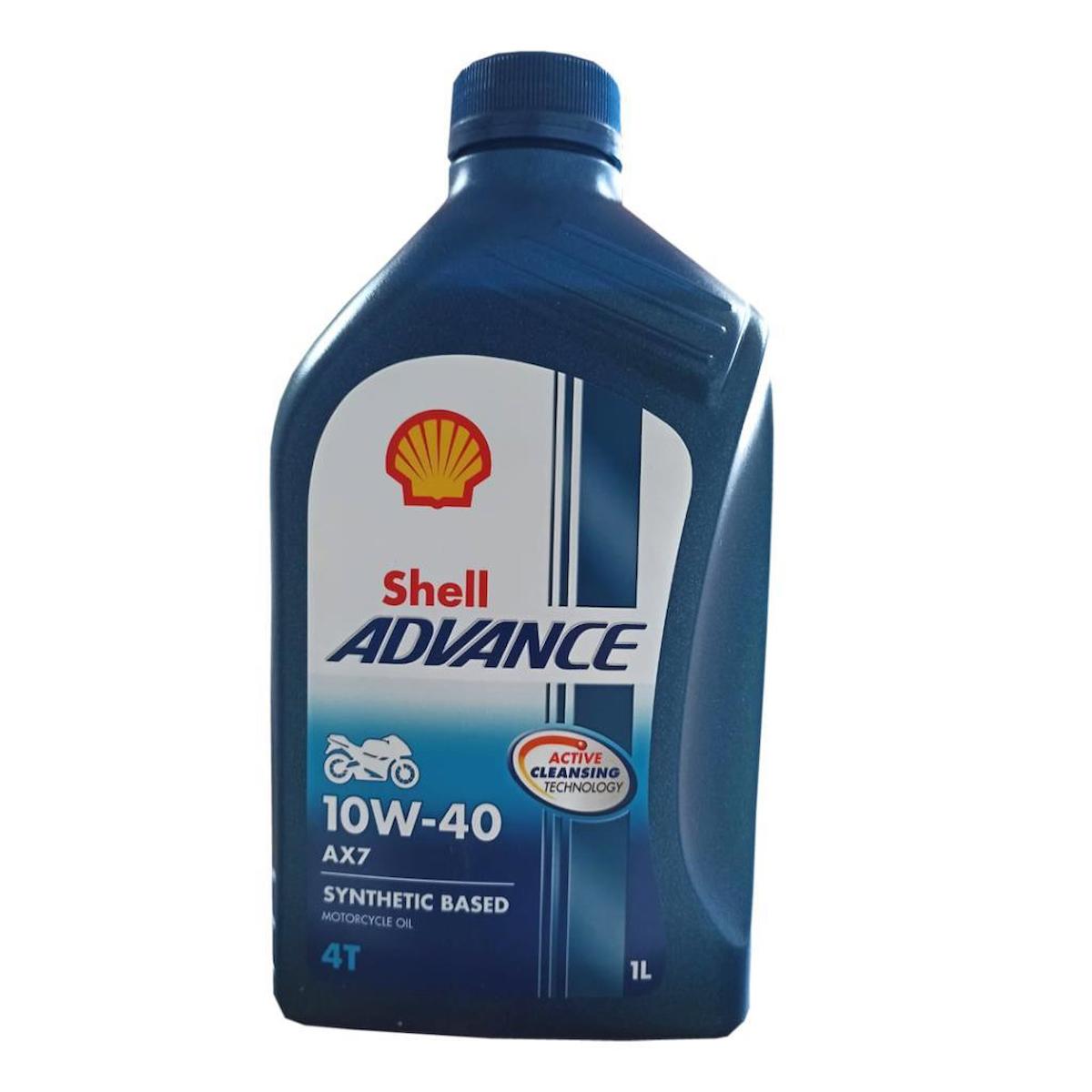 Shell Advance AX7 4T 10W 40 1 Lt 4 Zamanlı Motosiklet Motor Yağı