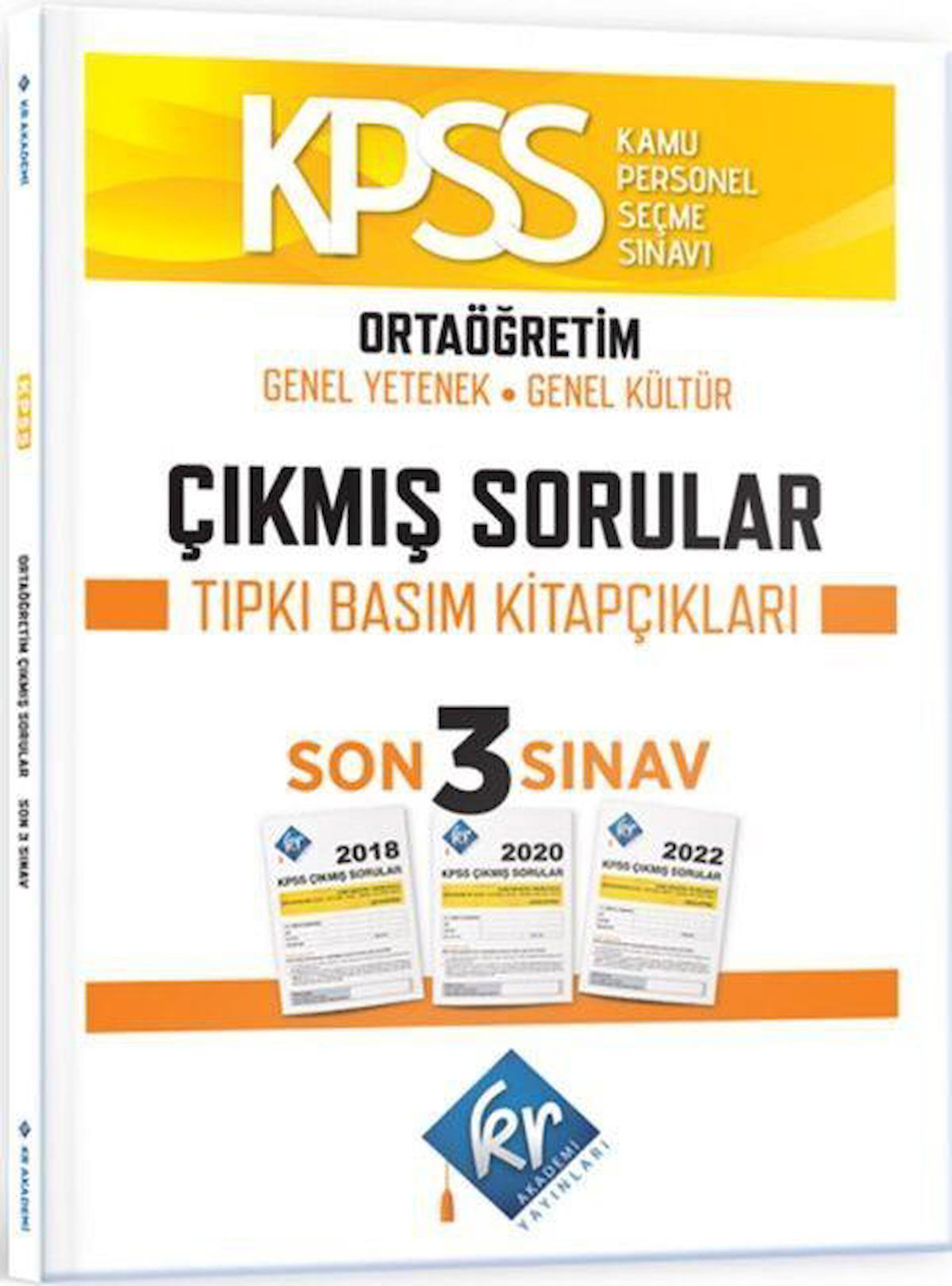 KPSS Ortaöğretim Genel Yetenek Genel Kültür Çıkmış Sorular Son 3 Yıl