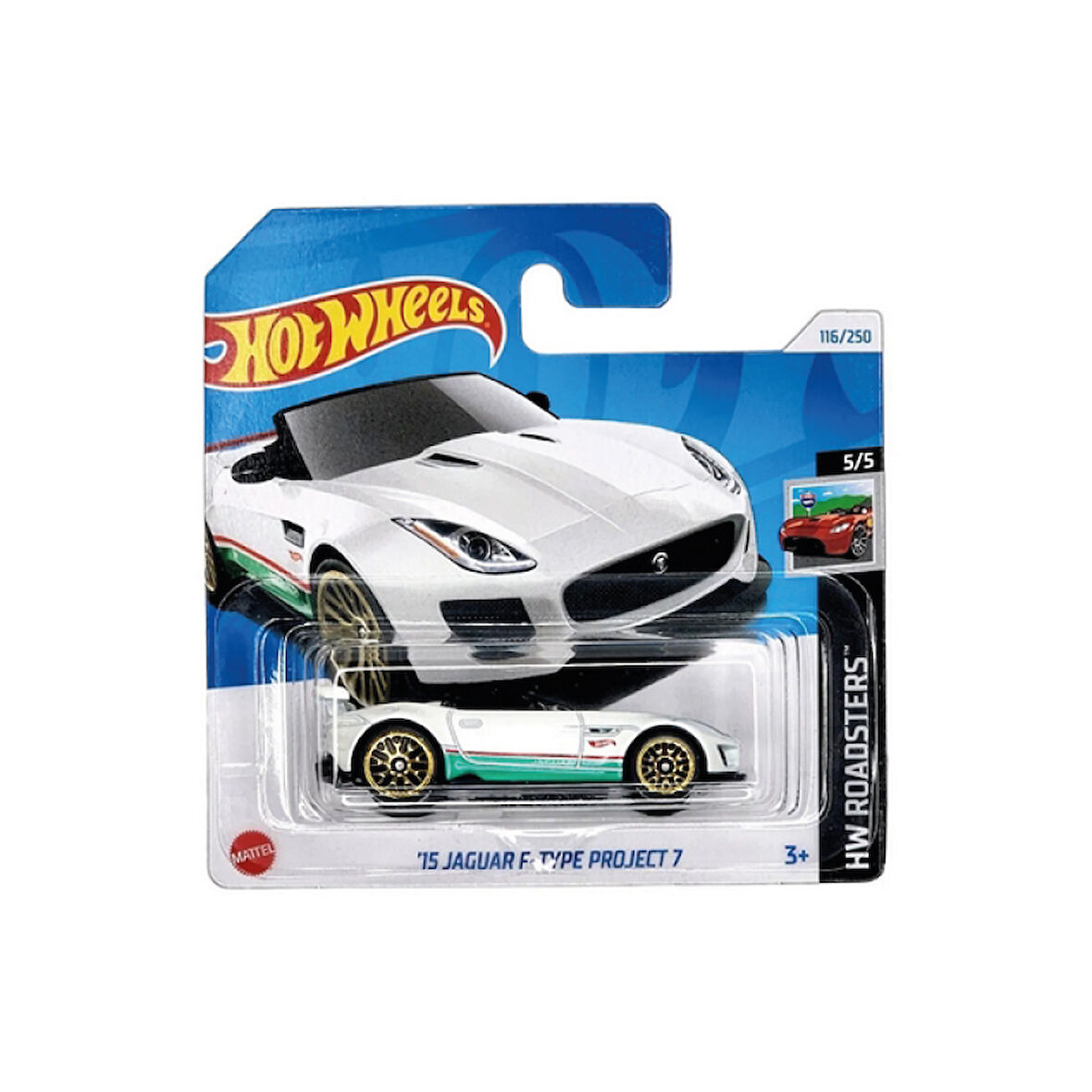 Hot Wheels 1 64 Ölçek Tekli Regular Arabalar HTC16 Hw Roadsters 15 Jaguar F Type Project 7