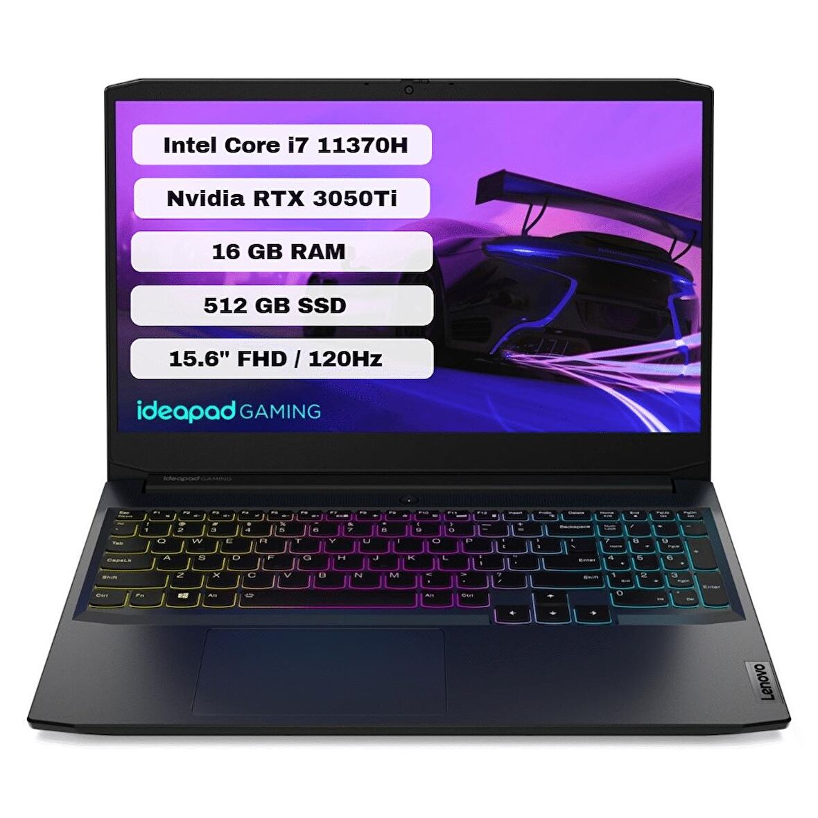 Lenovo Ideapad Gaming 3 15IHU6 Intel Core I7 11370H 16GB 512GB SSD Rtx