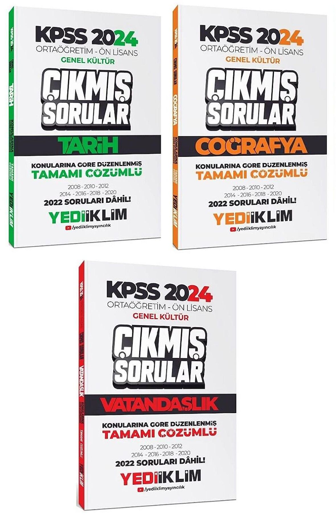 Yediiklim 2024 KPSS Lise Ortaöğretim Ön Lisans Tarih Coğrafya