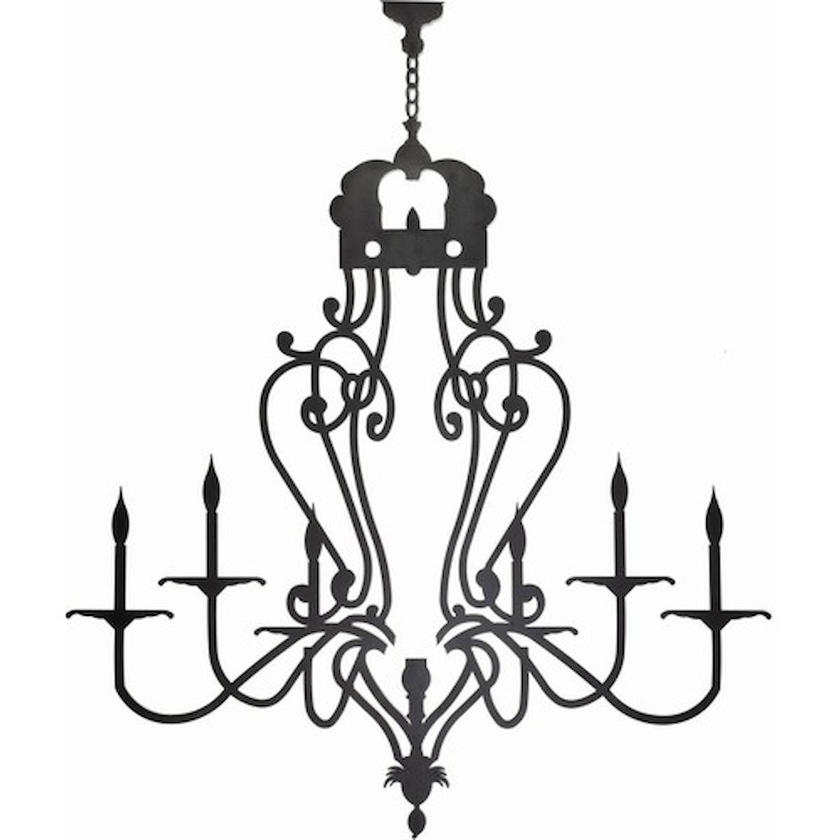 Chandelier Metal Lazer Kesim Tablo 7128