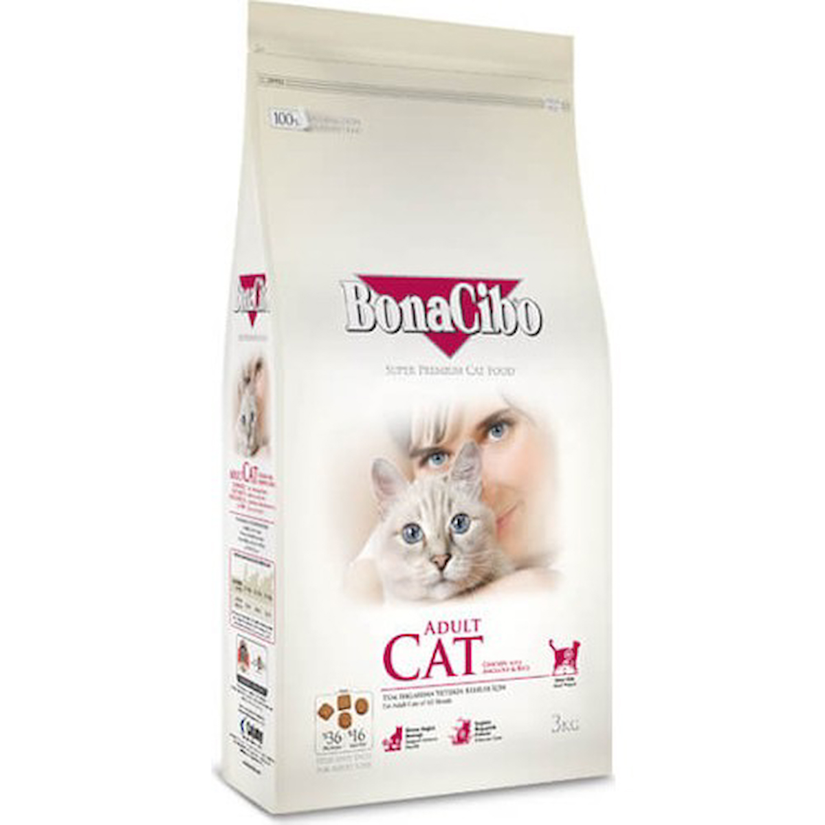 Bonacibo Adult Cat Tavuklu Yetişkin Kedi Maması 6 Kg