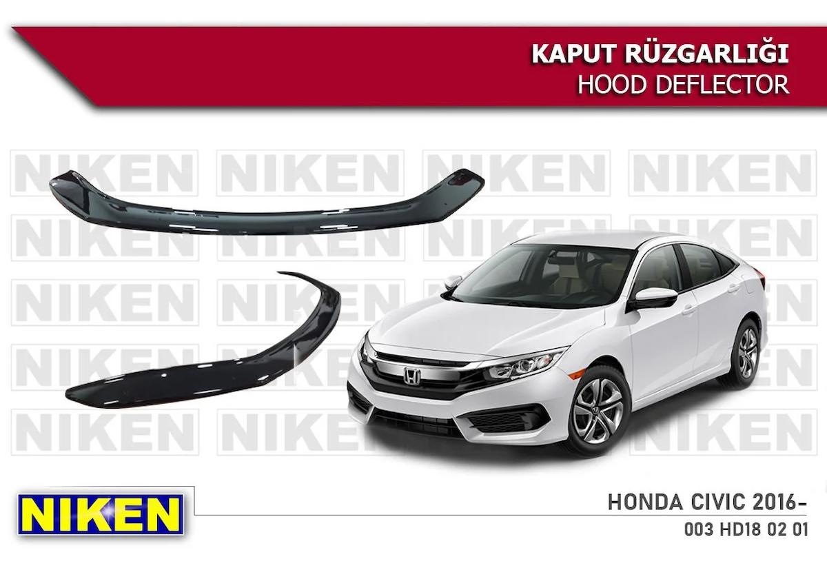 Honda Civic fc5 Kaput Rüzgarlığı Koruyucu 2016 sonrası