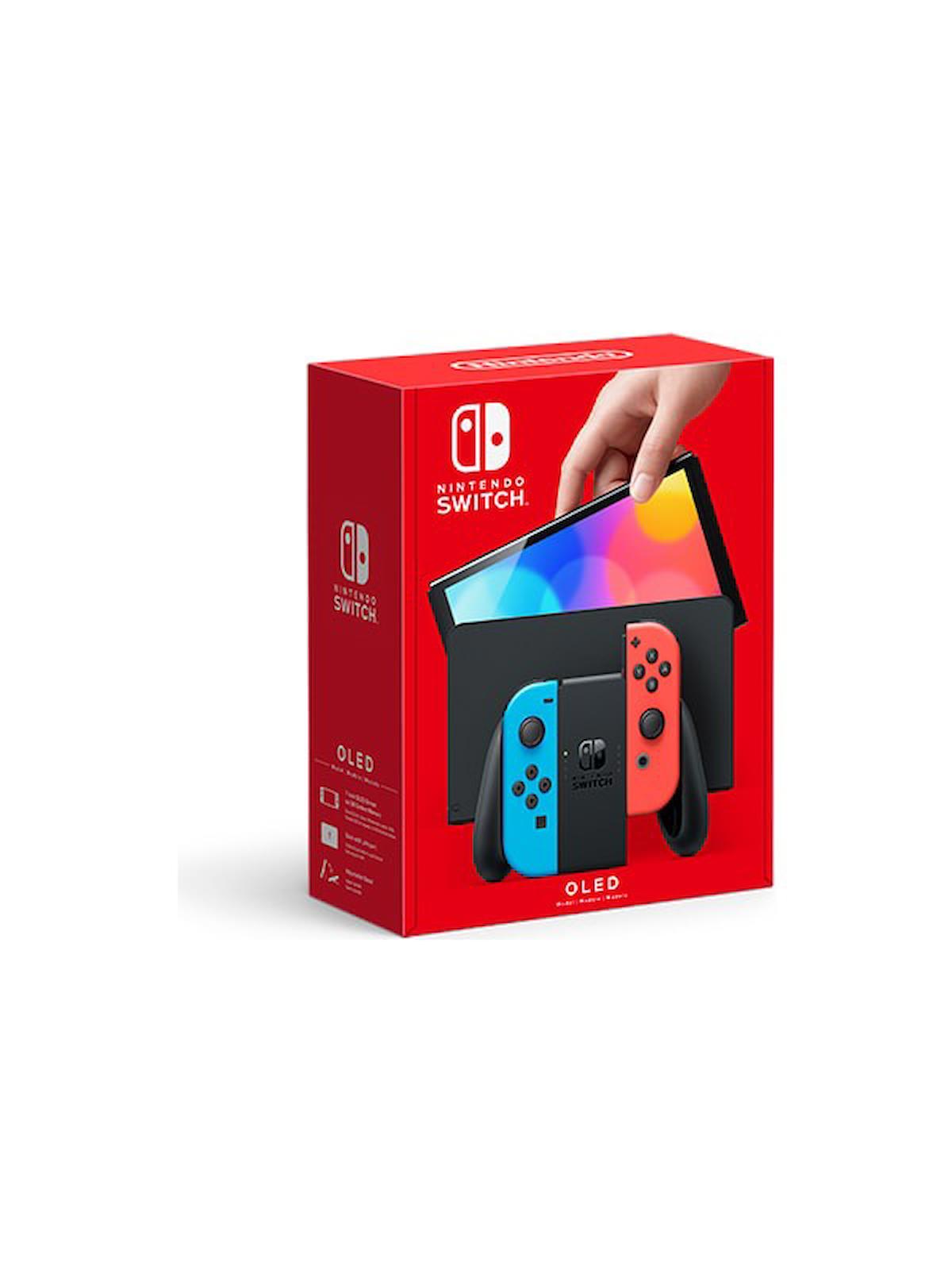 Nintendo Switch OLED Oyun Konsol Kırmızı – Mavi