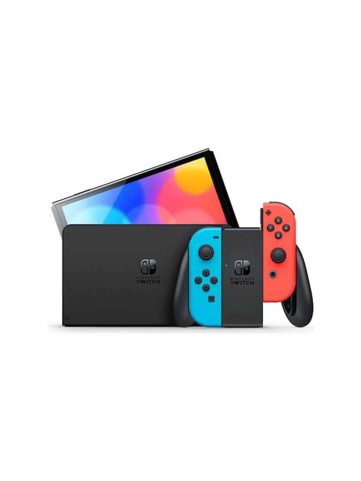 Nintendo Switch OLED Oyun Konsol Kırmızı – Mavi