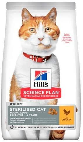 Hill's Kısırlaştırılmış Tavuk Etli Yetişkin Kedi Maması 10 Kg