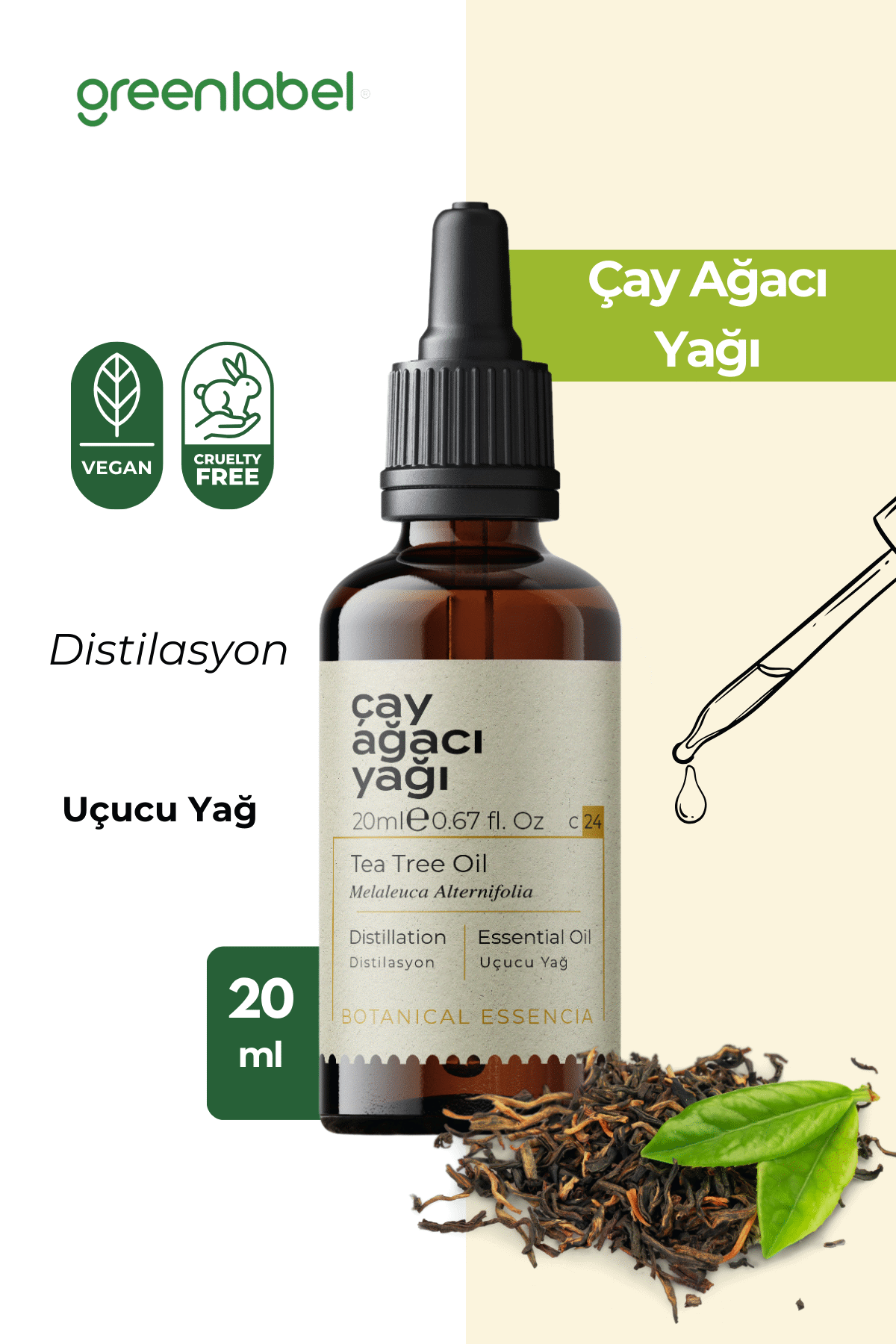 Greenlabel Çay Ağacı Yağı 20 Ml.