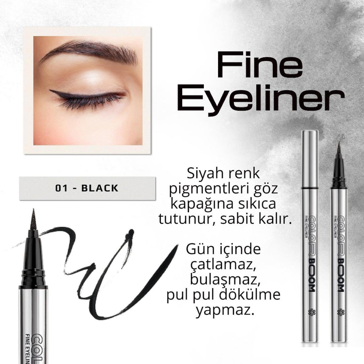 EYELINER (01 BLACK) - COLOR BOOM