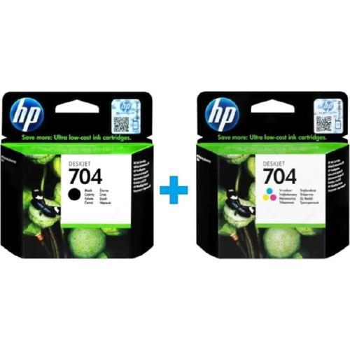 Hp 704 Siyah CN692AE + Hp 704 Renkli CN693AE Kartuş Seti