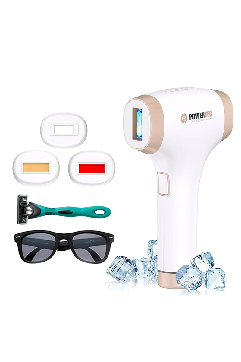 Powertec TR-9999 IPL Lazer Epilasyon 999.999 Atım Otomatik/Manuel 9 Modlu | Buz Başlıklı & Taşıma Çantası Hediyeli