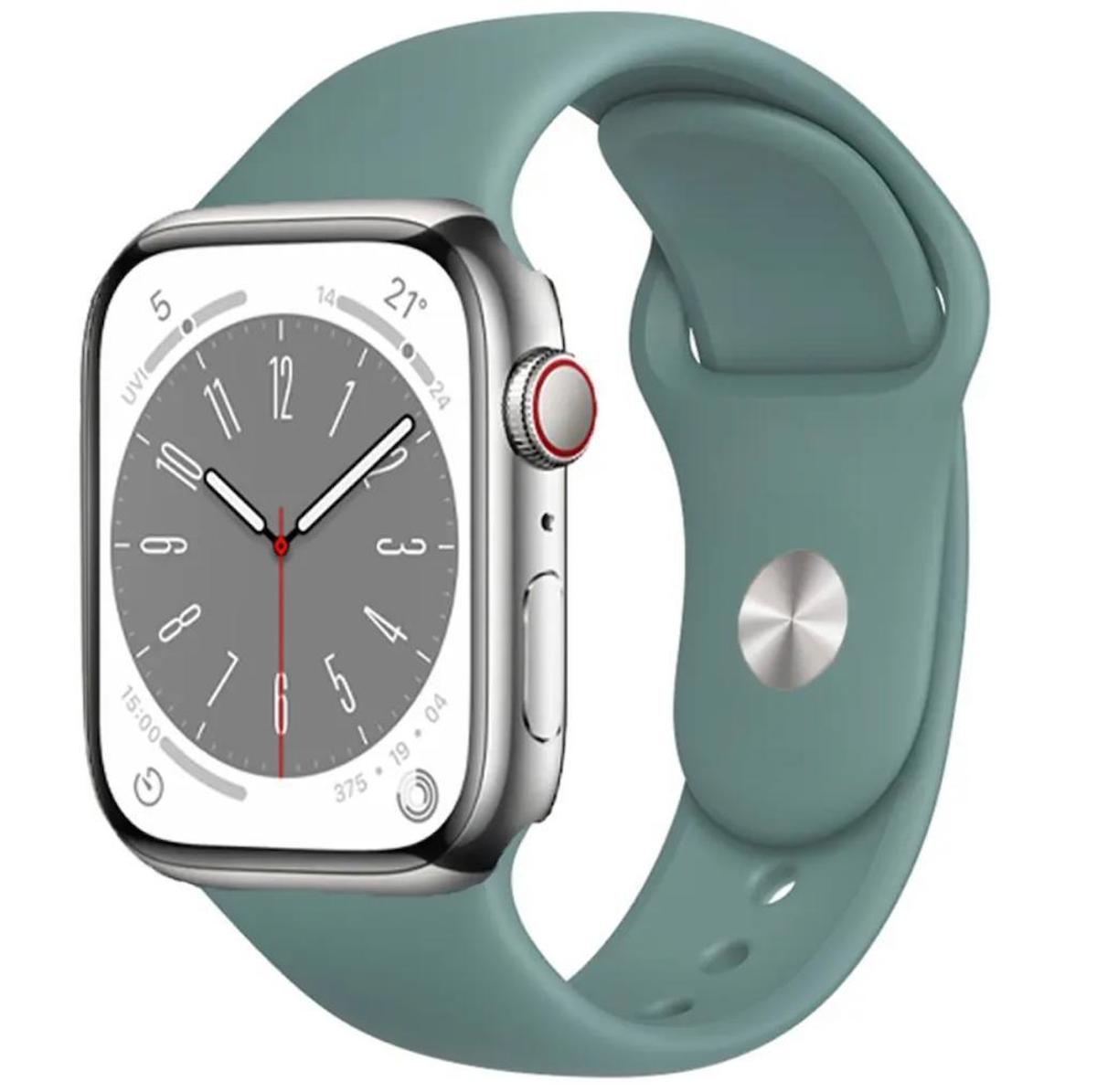 Apple Watch Seri 9 8 7 6 5 4 3 2 Se Ultra 42MM / 44MM / 45MM / 49MM Uyumlu Spor Silikon Kordon ( Saat Değildir )