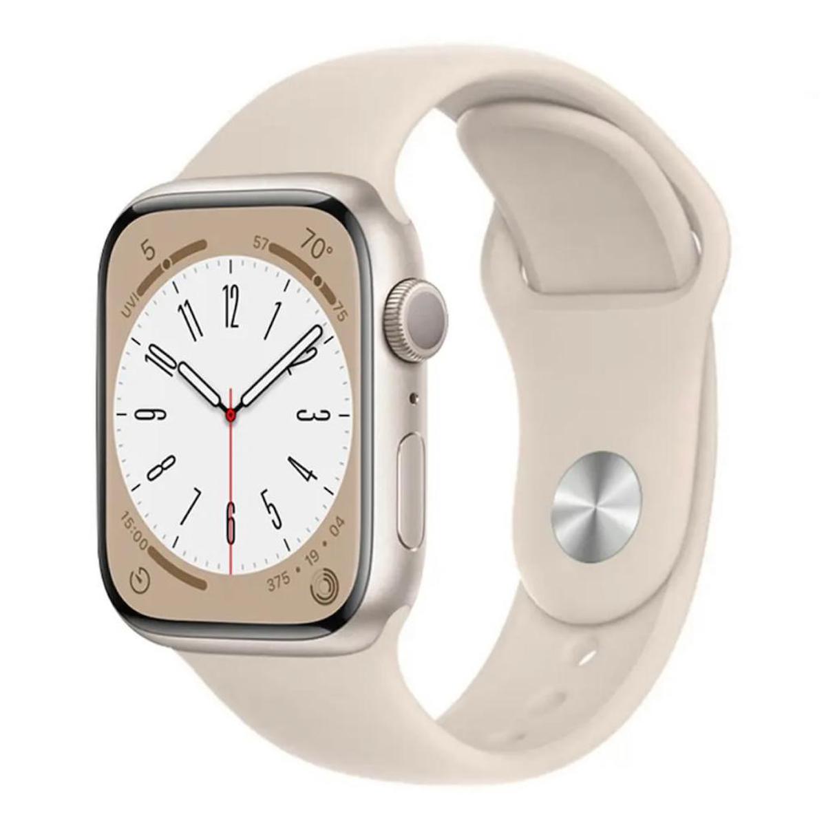 Apple Watch Seri 9 8 7 6 5 4 3 2 Se Ultra 42MM / 44MM / 45MM / 49MM Uyumlu Spor Silikon Kordon ( Saat Değildir )