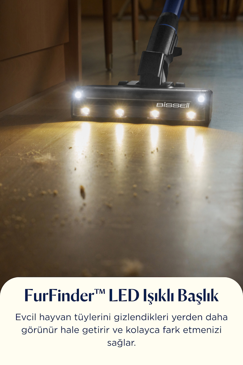 Bissell FurGuard Pro 2’si 1 Arada Kablosuz Dikey Süpürge