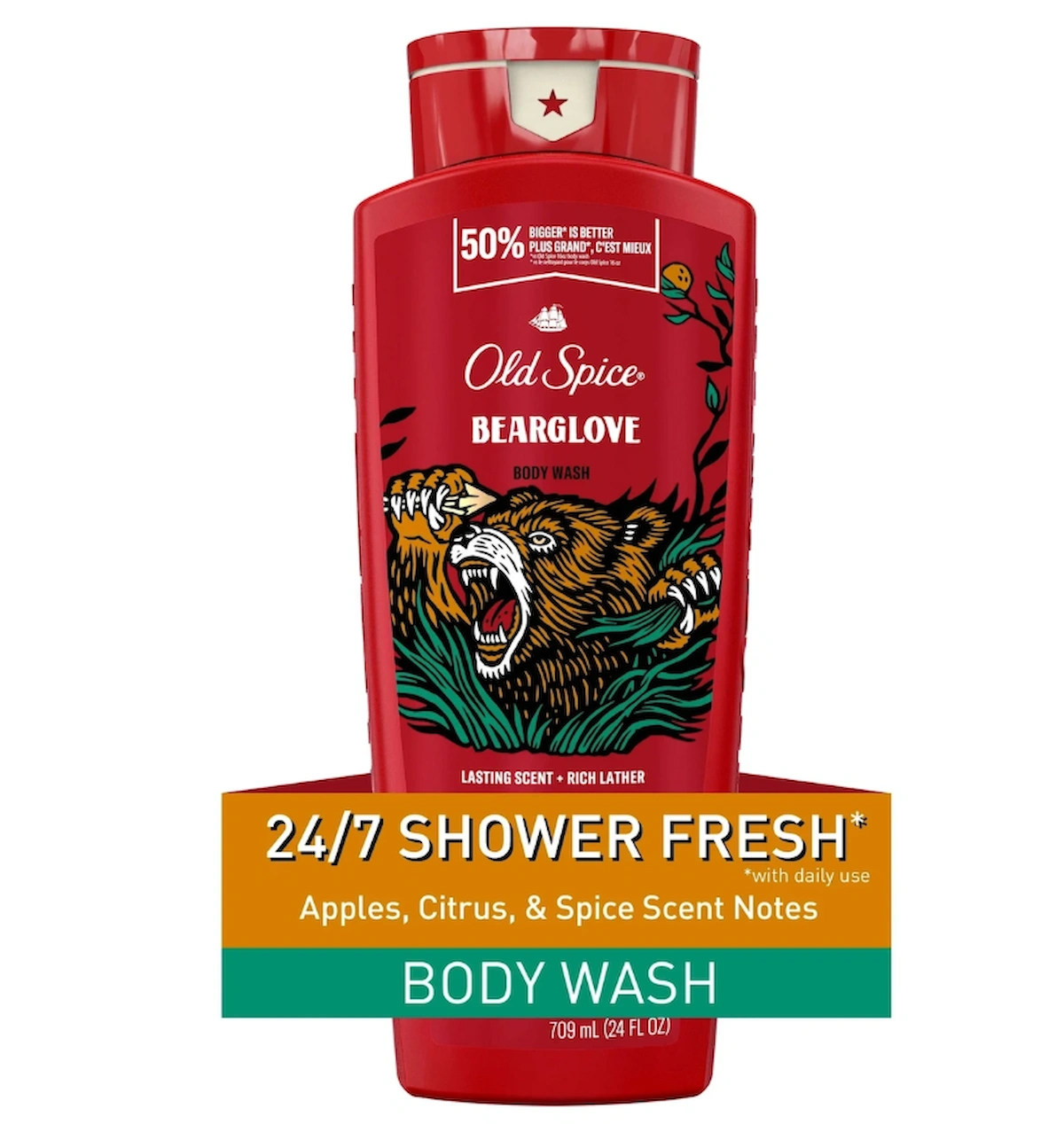 OLD SPICE BEARGLOVE BODY WASH 709ML