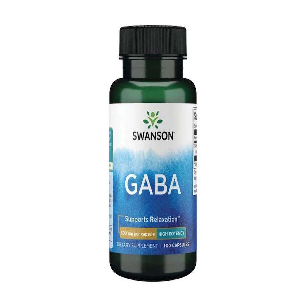 Swanson Gaba High Potency 500 mg 100 Capsul