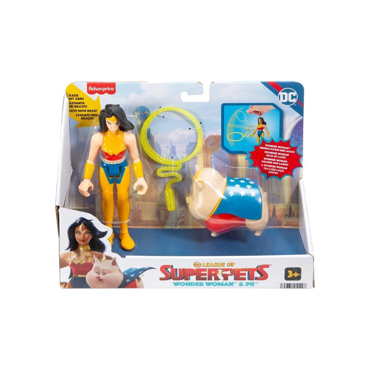 Fisher Price Imaginext Dc League Of Super Pets Kahramanlar ve Hayvanlar HGL01 - Wonder Woman&pb