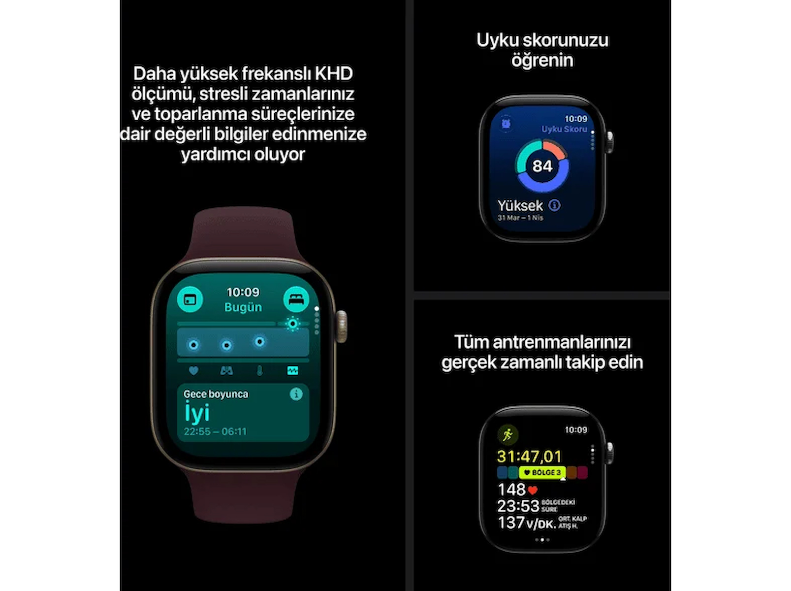 APPLE Watch Series 12 GPS 42mm – Açık Altın Alüminyum Kasa – Kum Spor Kordon – S/M