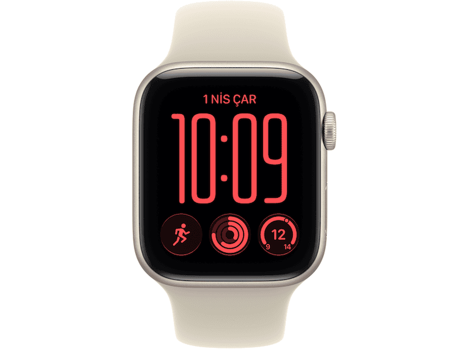APPLE MJKR4TU/A Watch SE 3 GPS 40 mm Yıldız Işığı Alüminyum Kasa ve Kum Spor Kordon – S/M