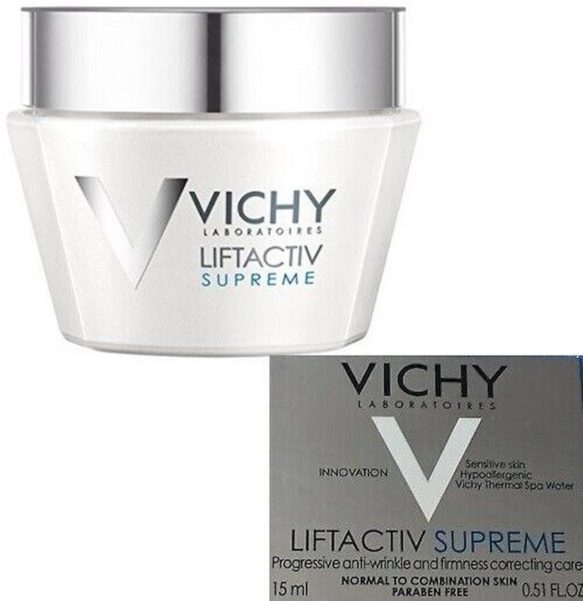 Vıchy Lıftactıve Supreme Normal ve Karma Ciltler için Kırışıklık Karşıtı ve Sıkılaştırıcı Yoğun Bakım Kremi 15ml(Seyahat Boy)  