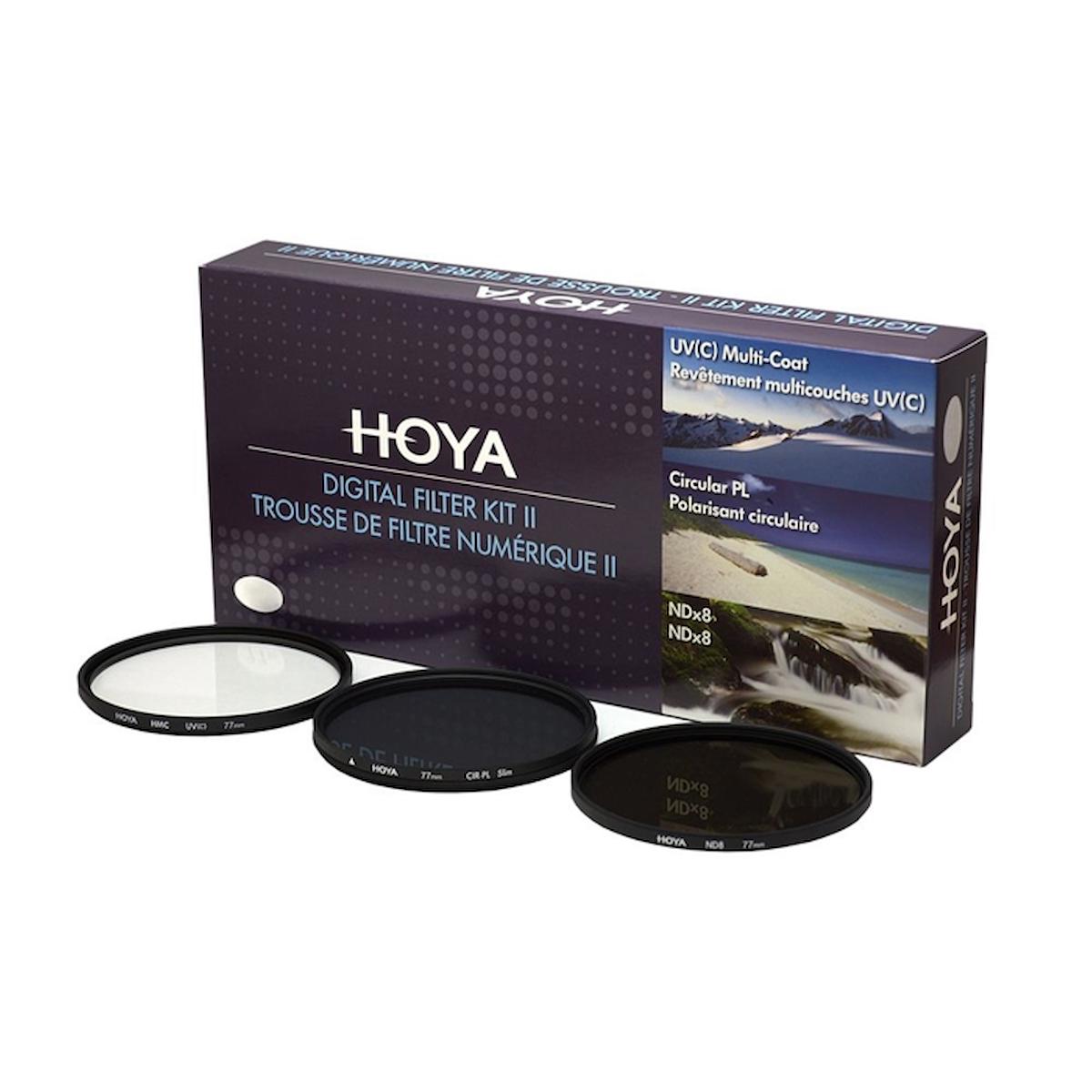 Hoya 67mm UV + Slim CPL + ND8 Digital Filter Kit II 3'lü Filtre Seti