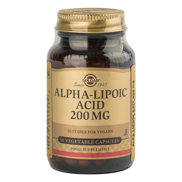 Solgar Alpha Lipoic Acid 200 Mg 50 Kapsül