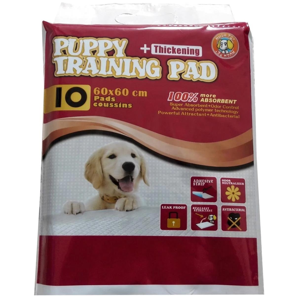 Hushpet Trainingpads Tuvalet Eğitim Pedi 60x60cm 10lu Yapışkanlı Çiş Pedi