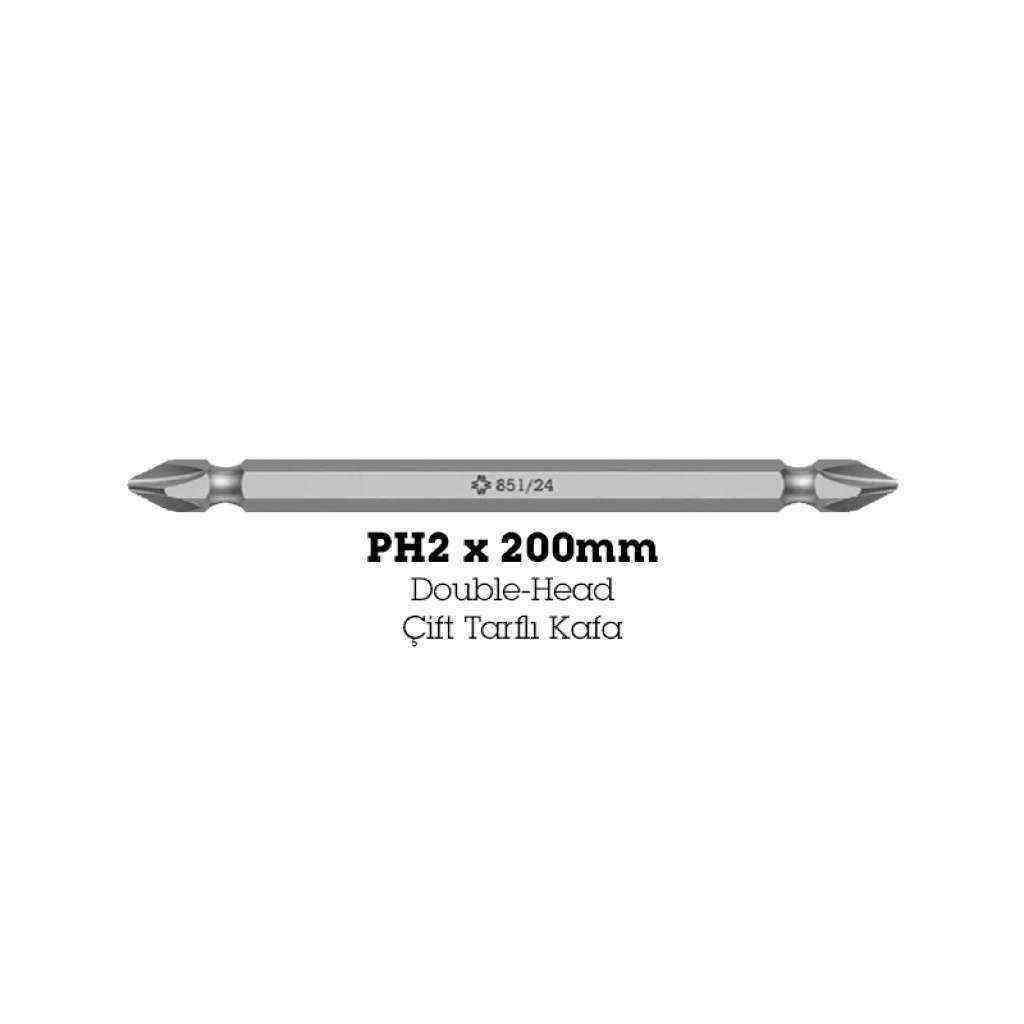 Wera 851/24 Ph/Yıldız 2x200mm Bits 05135728001