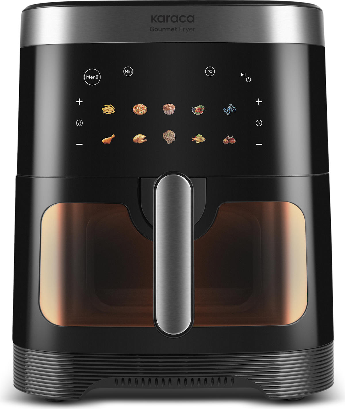 Karaca Gourmet XXXL Smart Screen Cam Hazneli Fryer Inox 9L