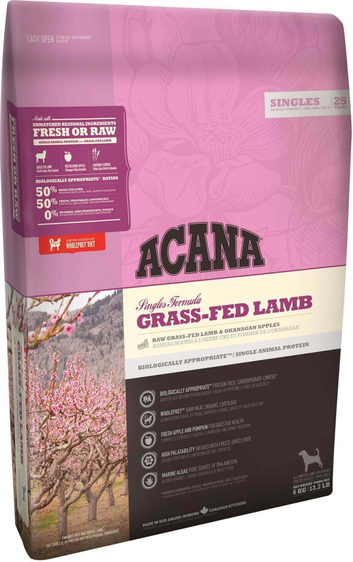 Acana Singles Grass-Fed Lamb Kuzu Etli 17 kg Yetişkin Köpek Maması