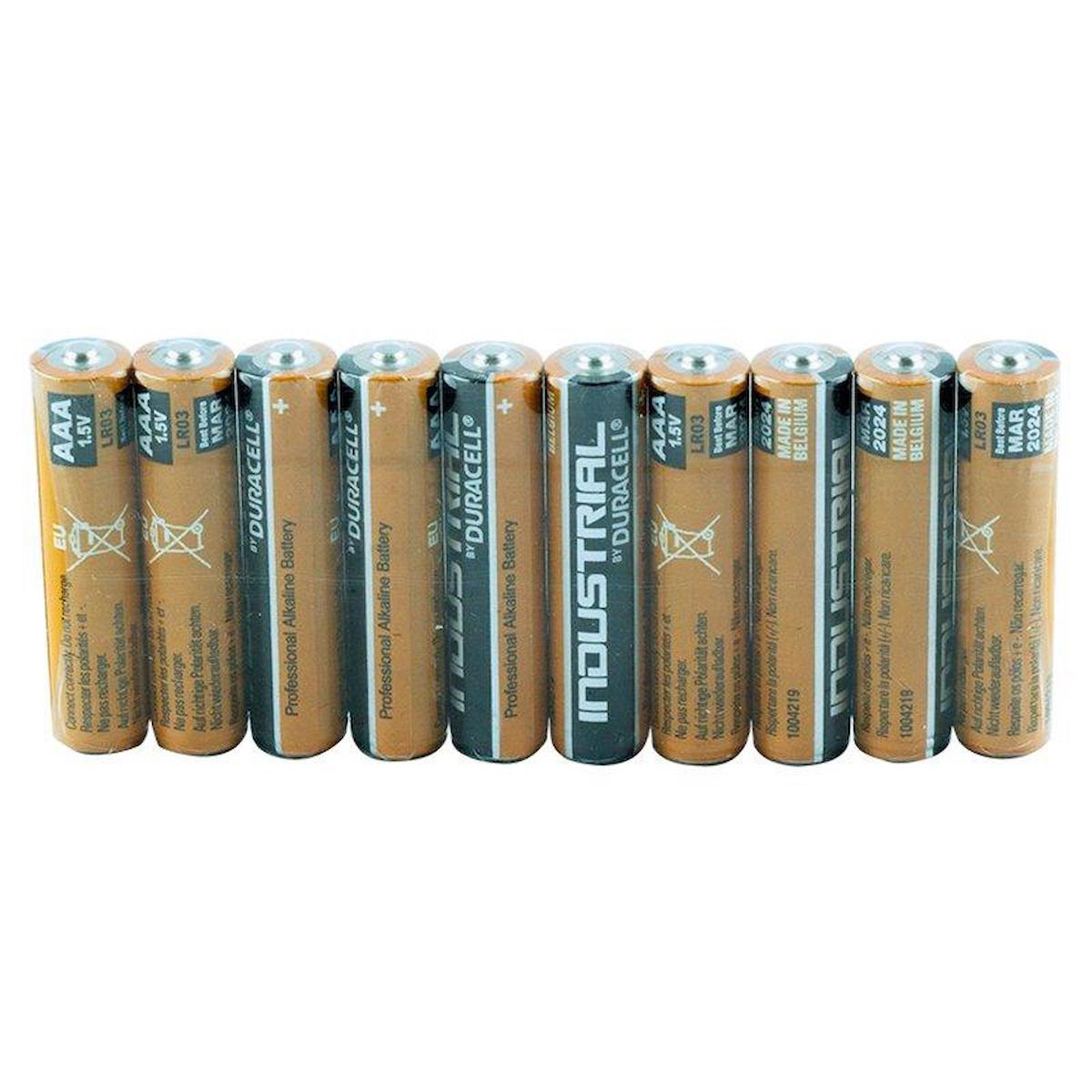 PROCELL ENDÜSTRİYEL ALKALİN LR3 AAA İNCE KALEM PİL (10LU PAKET FİYATI)(DURACELL)