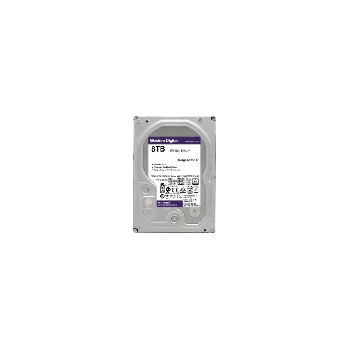 WD Purple WD84PURZ 3.5 İnç 8 TB 5640 RPM Sata 3.0 Harddisk 