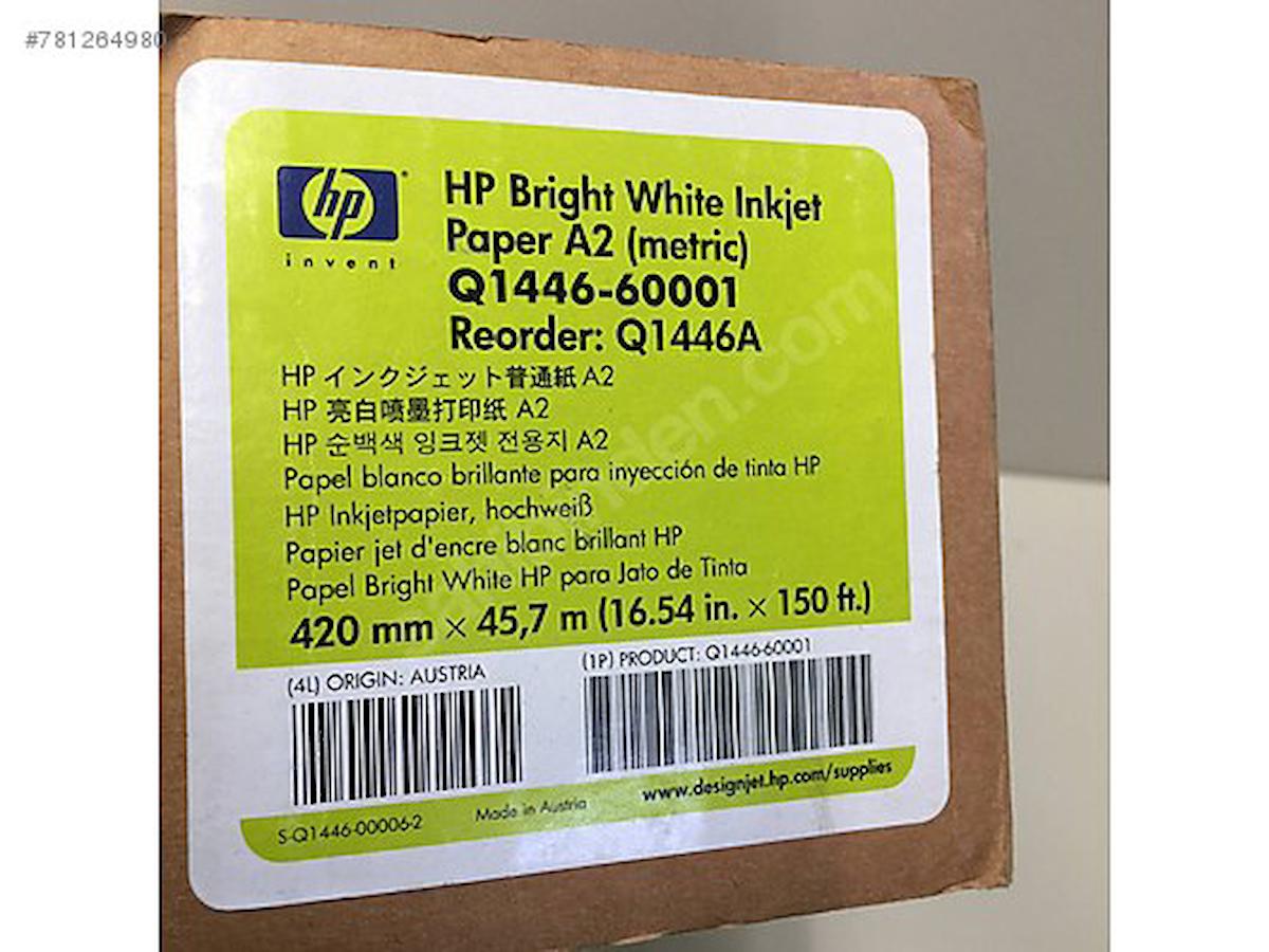 Q1446A Hp Parlak Beyaz Mürekkep Püskürtmeli Kağıt 420Mmx47.5M