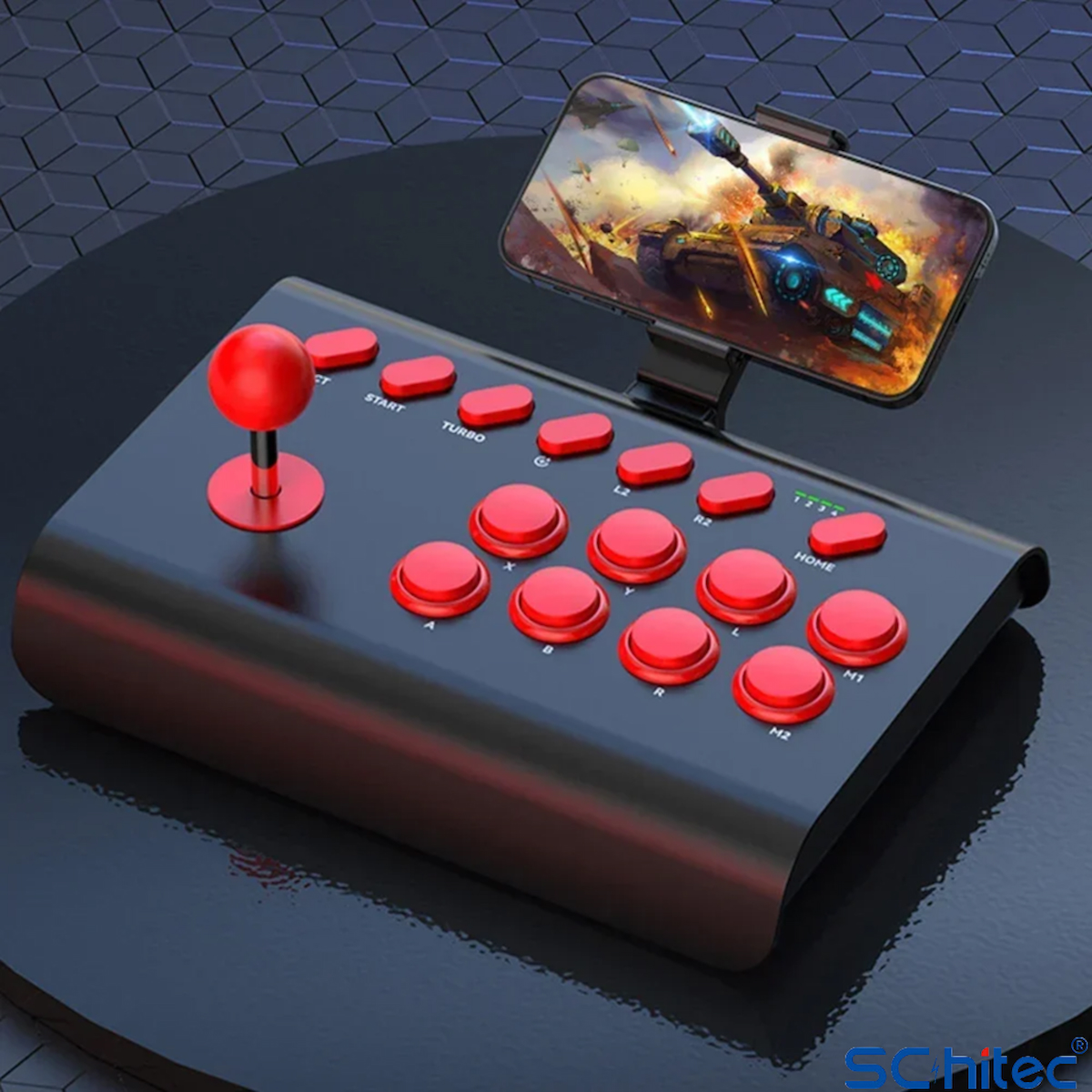 ScHitec BSP-Y02 Joystick Switch/Ps3/Ps4/Pc/Android/İos MF/TV Retro Oyun Konsolu Joystiği Siyah