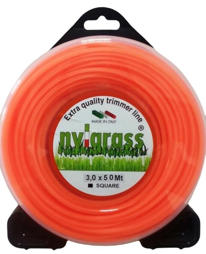 Nylgrass Tırpan Misinası Turuncu Dörtköşe 3.0 mm 50 mt