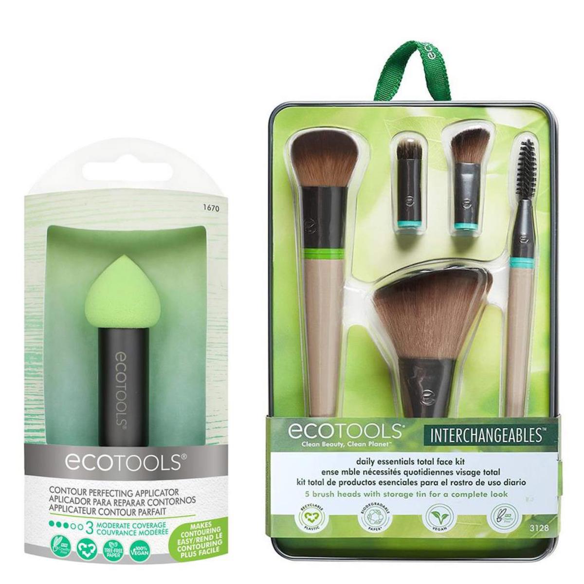 Ecotools Perfecting Kontür Aplikatör + Daily Essentials Total Makyaj Fırça Seti 2Li Set