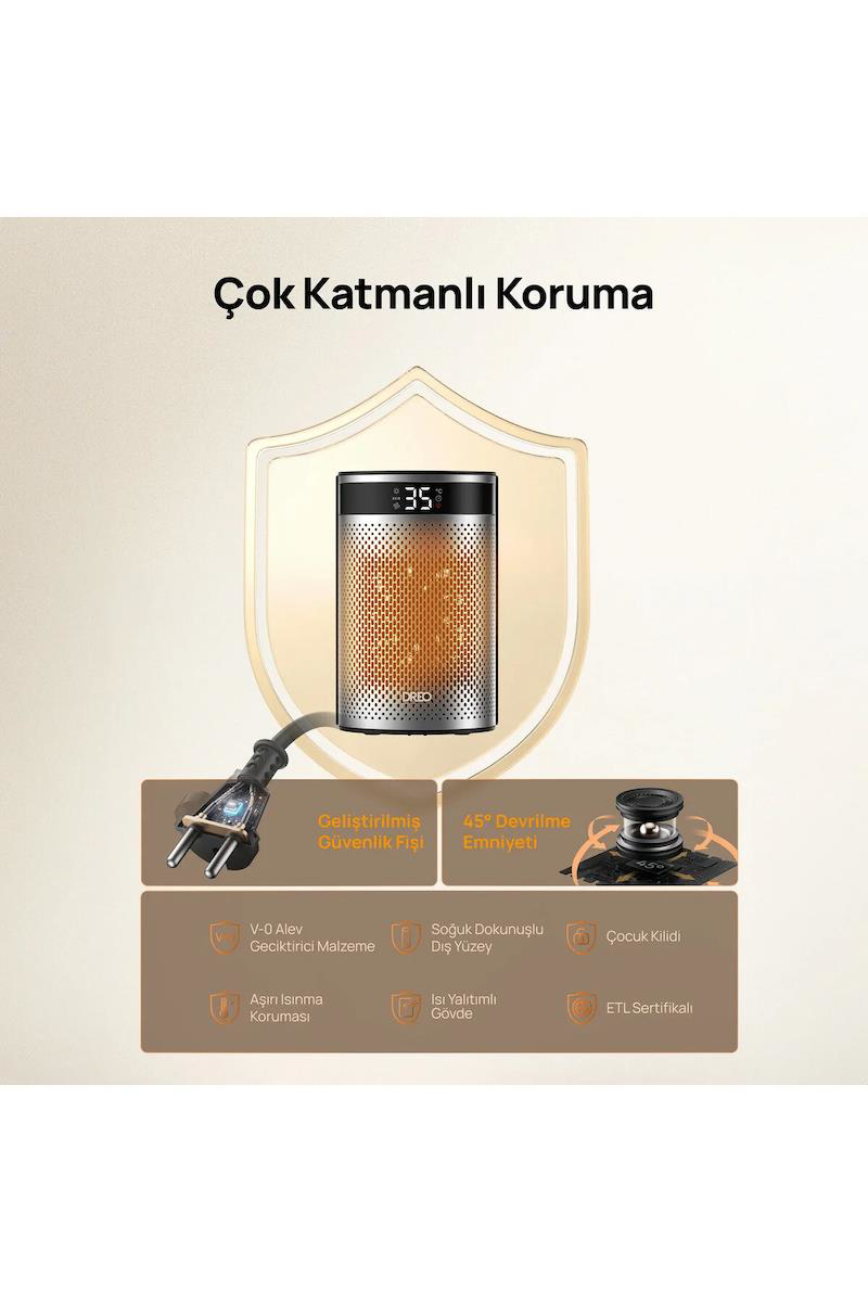 Dreo Seramik Isıtıcı 416 Siyah