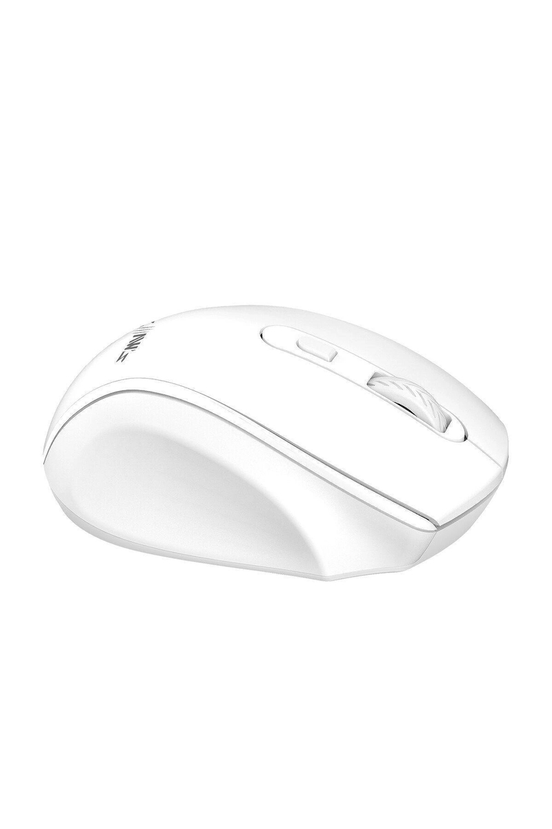 Genius 2.4 GHz USB Alıcılı & 3 Farklı Değiştirilebilir DPI Kompakt Kablosuz Mouse – Beyaz