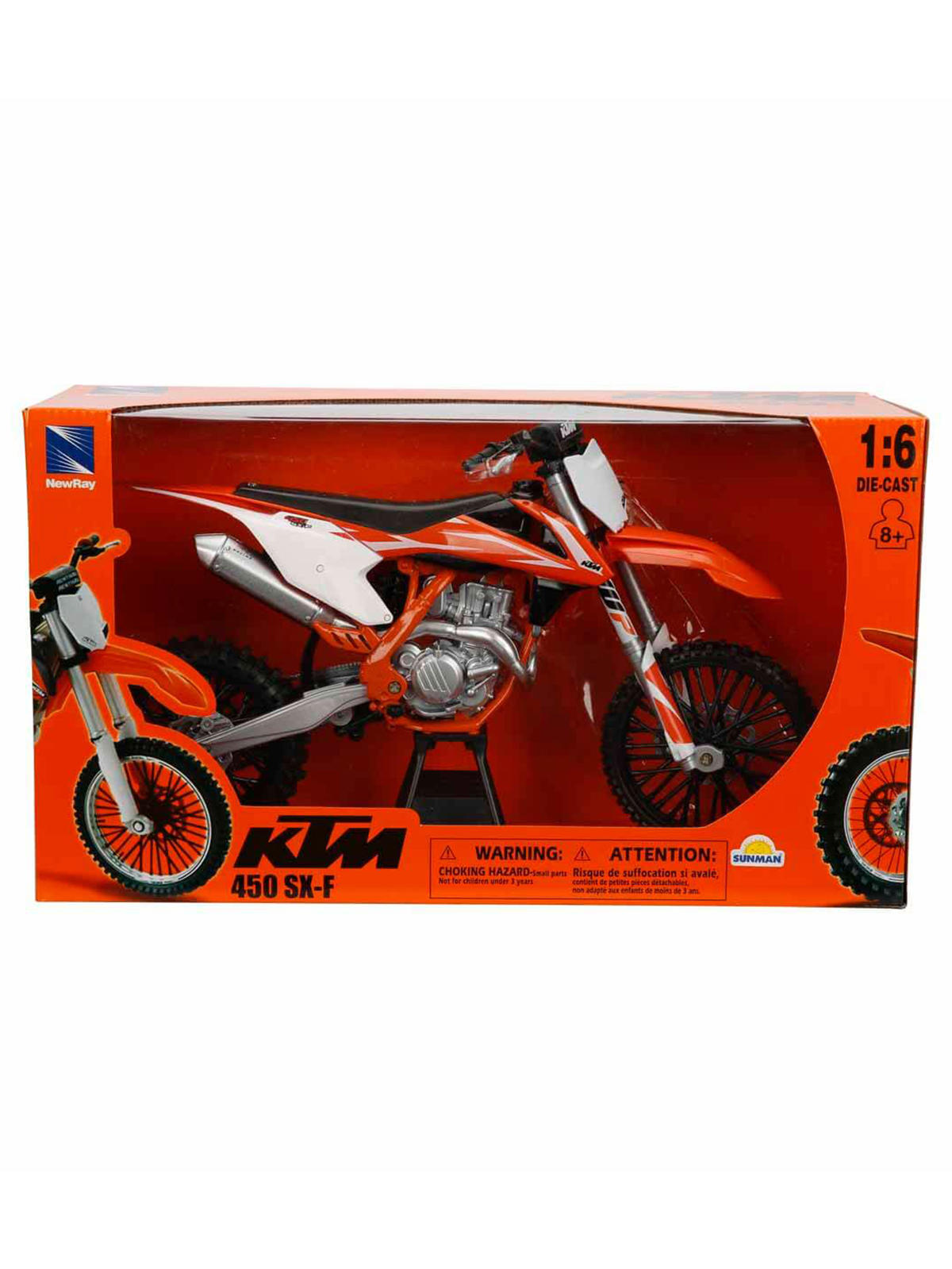 Newray 1:6 KTM 450 SX-F Model Motosiklet Turuncu