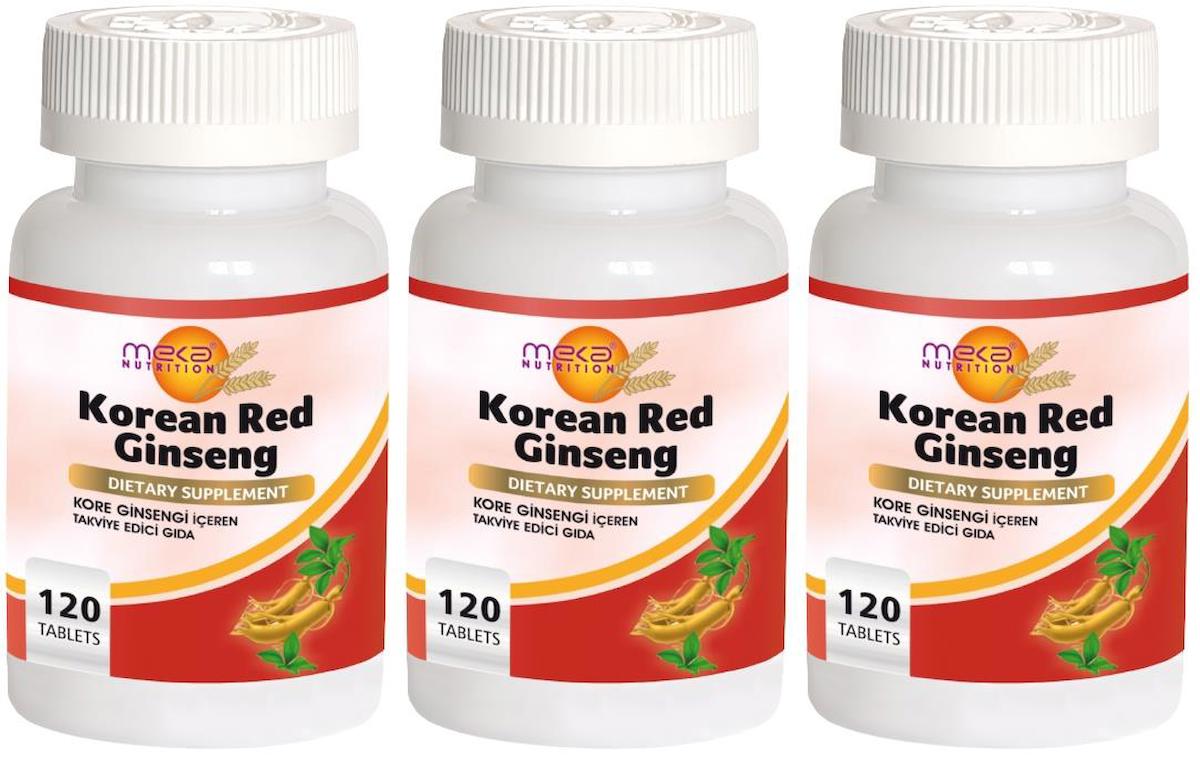 Kırmızı Kore Ginsengi 3x120 Tablet Korean Red Ginseng