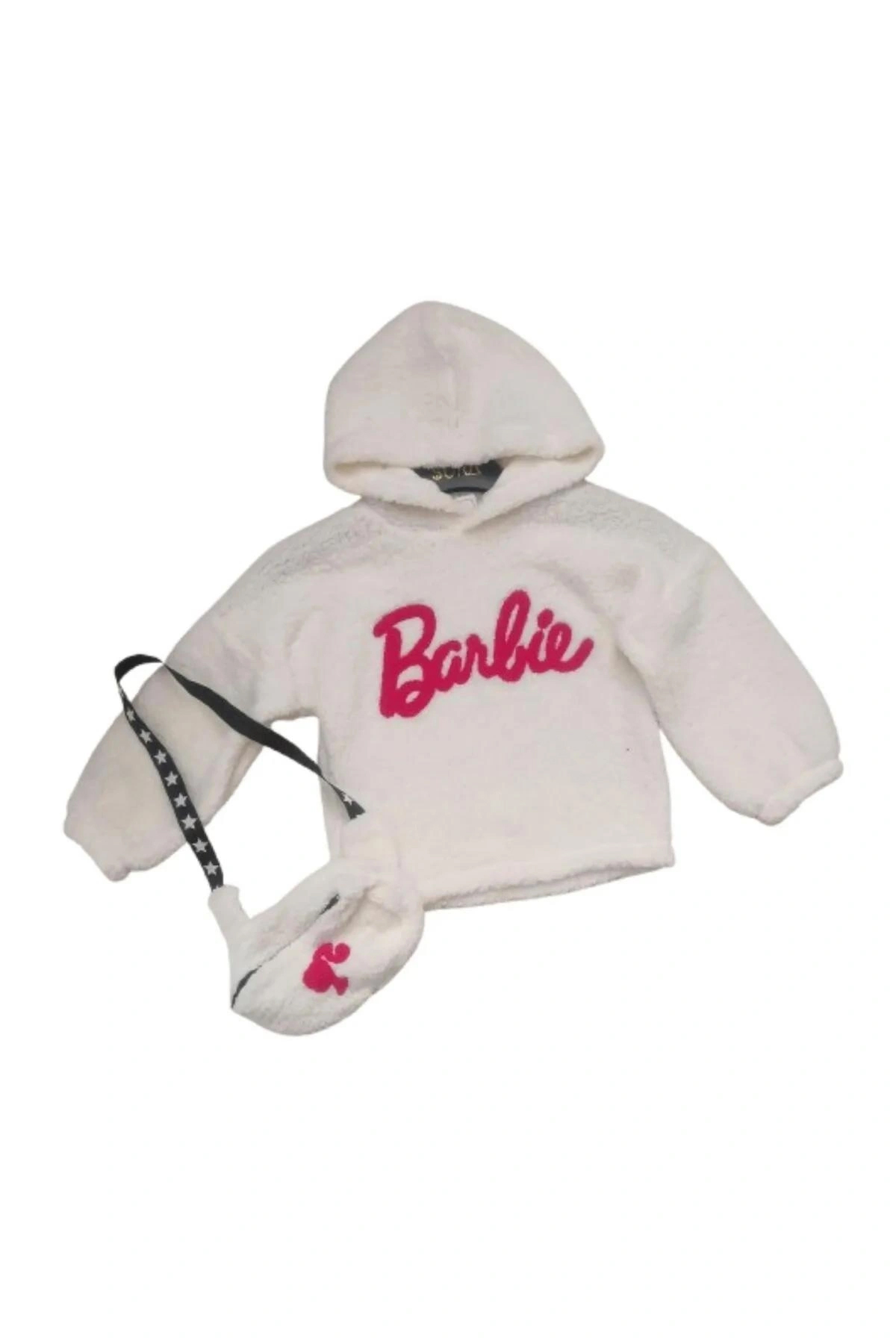 Barbie Baskılı Çantalı Kız Çocuk Sweatshirt