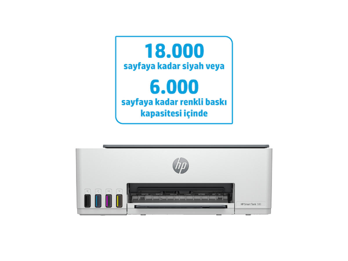 HP   1F3Y2A Smart Tank 580 WiFi Çok Fonksiyonlu Yazıcı