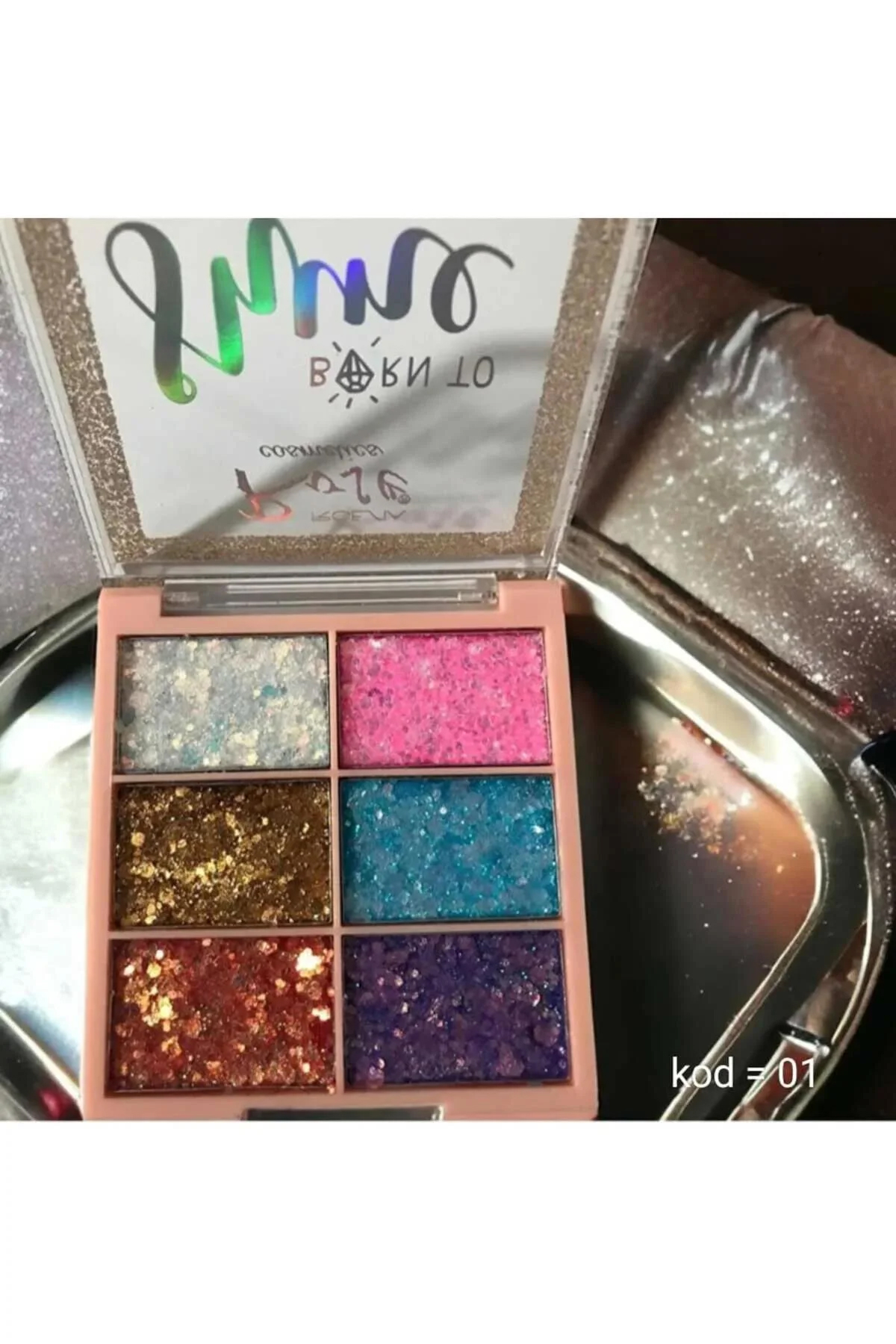 Glitter Powder 6'lı Far Seti