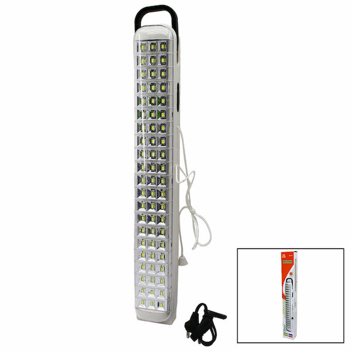 63SMD LED LAMBA IŞILDAK FENER FİŞ ŞARJLI & İPLİ AÇ KAPA & KULPLU