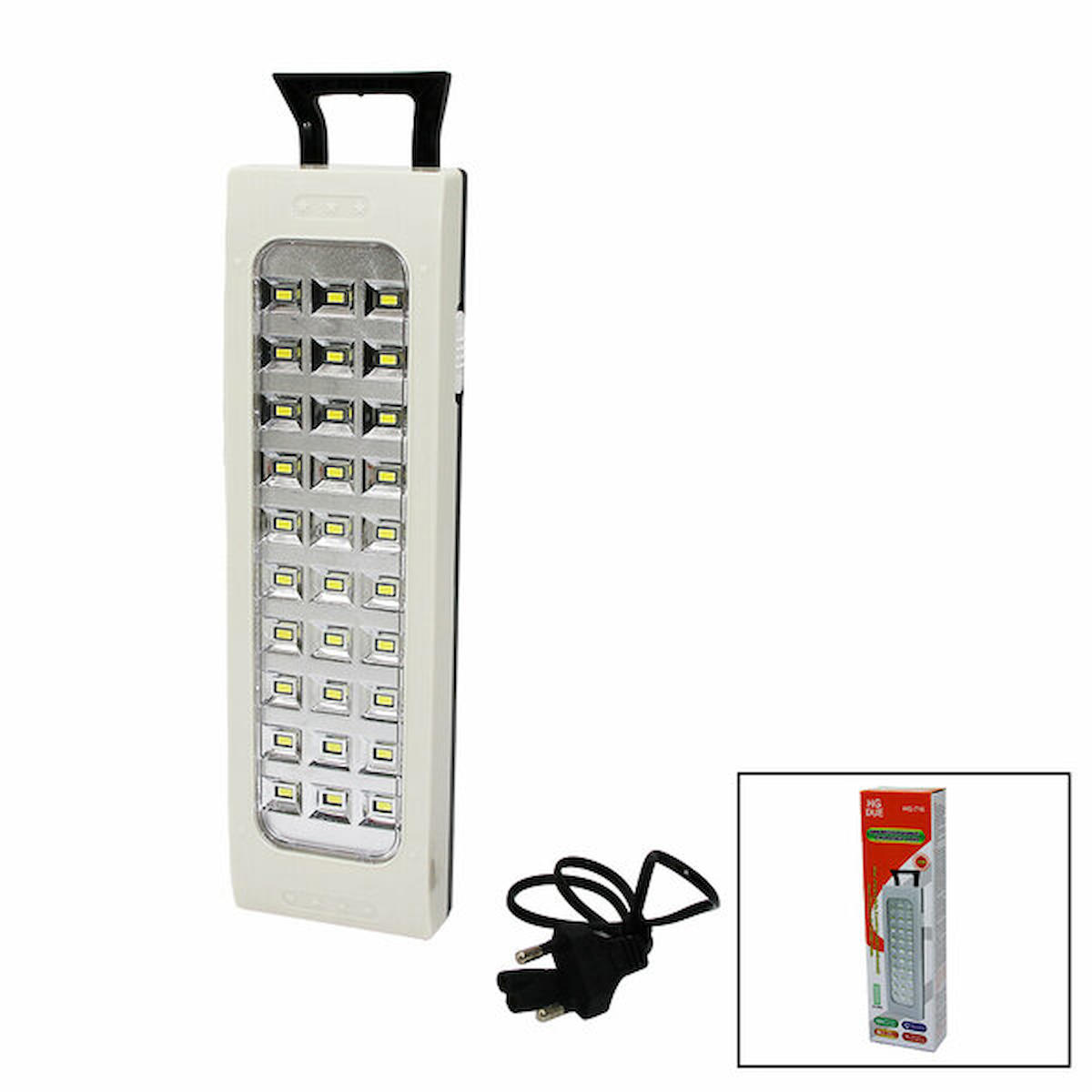 30SMD LED LAMBA IŞILDAK FENER FİŞ ŞARJLI & KULPLU