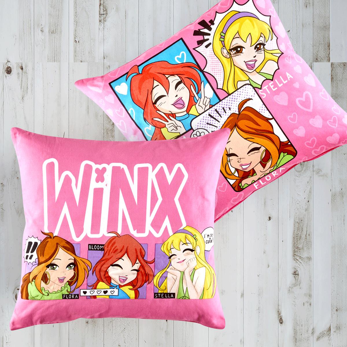 Lisanslı Winx Cute Pamuk 40x40 Kırlent