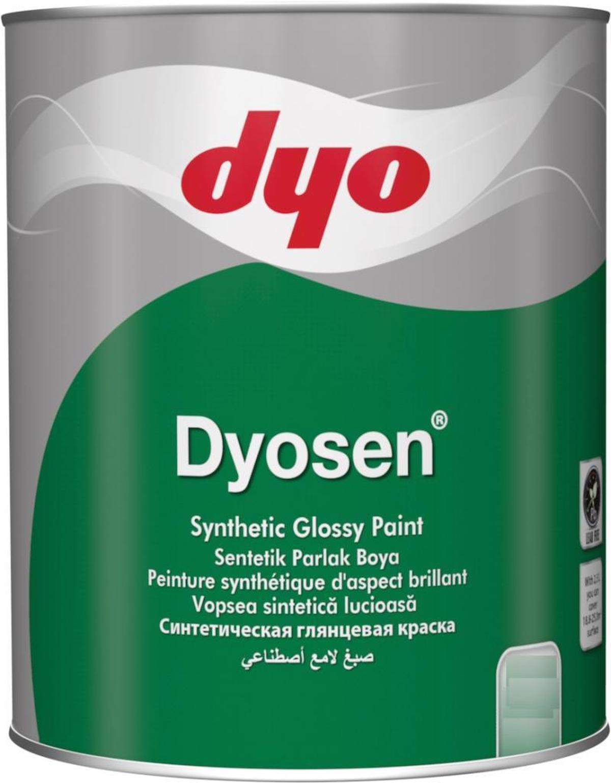 Dyo Dyosen Sentetik Parlak Boya 7.5 Lt Siyah