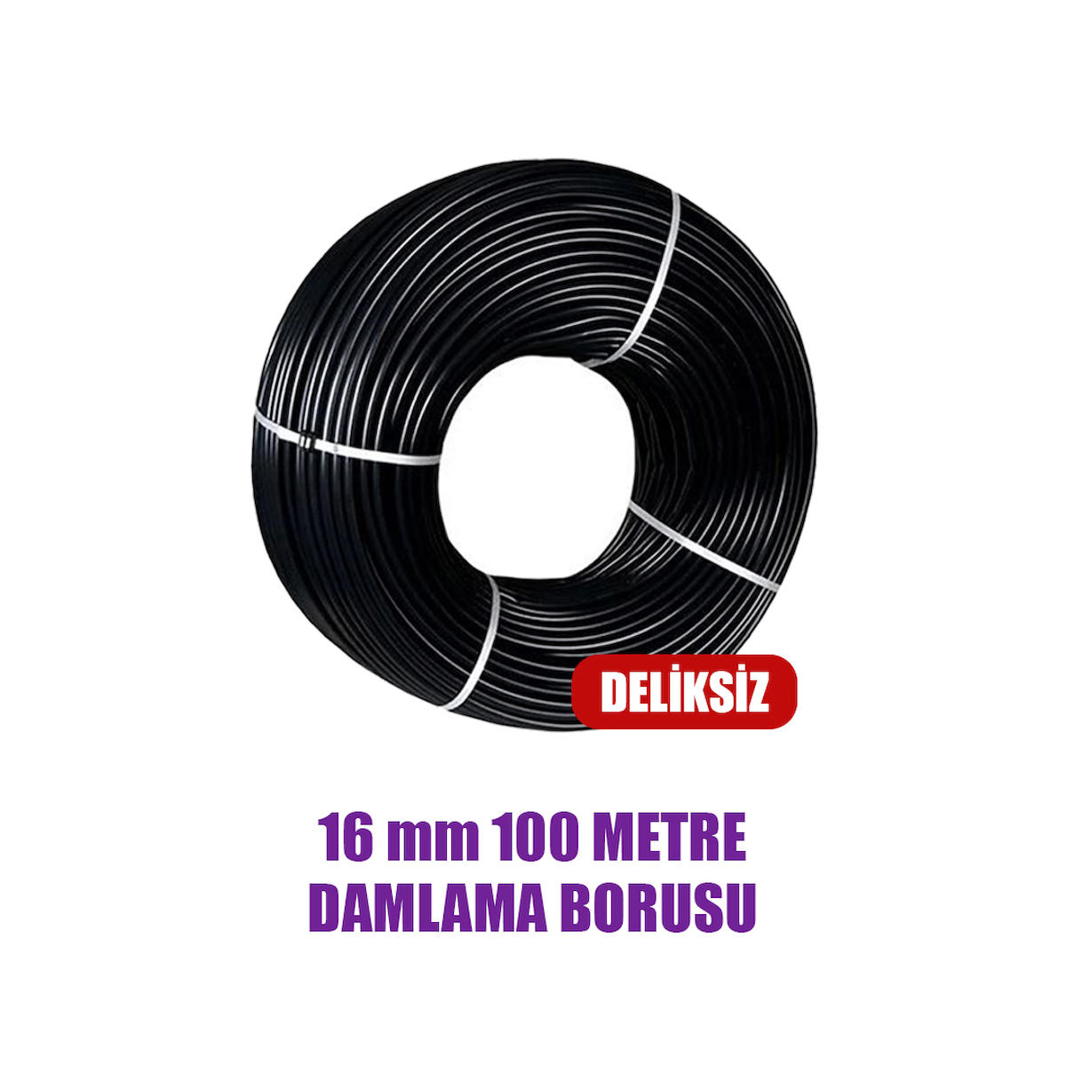 16 MM DAMLAMA BORUSU 100 METRE DELİKSİZ DAMLA SULAMA HORTUMU SULAMA SİSTEMİ