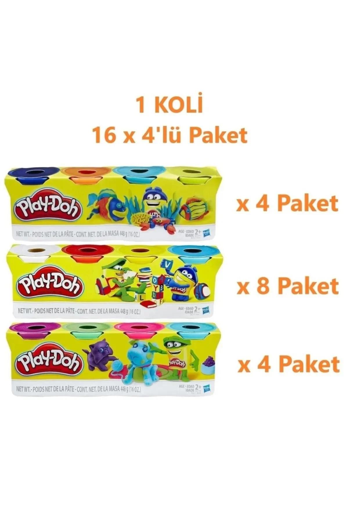 Play Doh Oyun Hamuru 4'lü 1 Koli (112gr X 64 Adet)