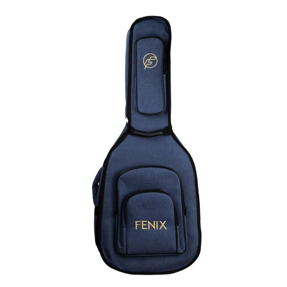 Fenix Lux Akustik Gitar Gigbag (Mavi)